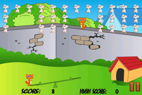 Kitty Jump For Mice - Happy Kitties Catapult Battle Free screenshot 2