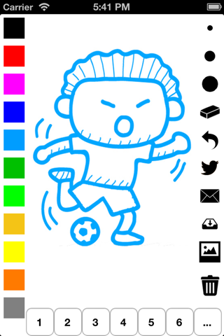 Soccer Coloring Book for Children: Learn to color and draw player, ball, field and more! screenshot 3