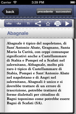 Cognomi & Stemmi LITE screenshot 4