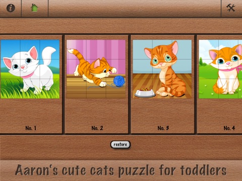 Aaron's cute cats puzzle for toddlers screenshot 2