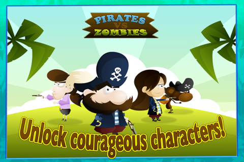 Pirates VS Zombies - Defend the Golden Treasure Island Against Zombie Tsunami screenshot 4