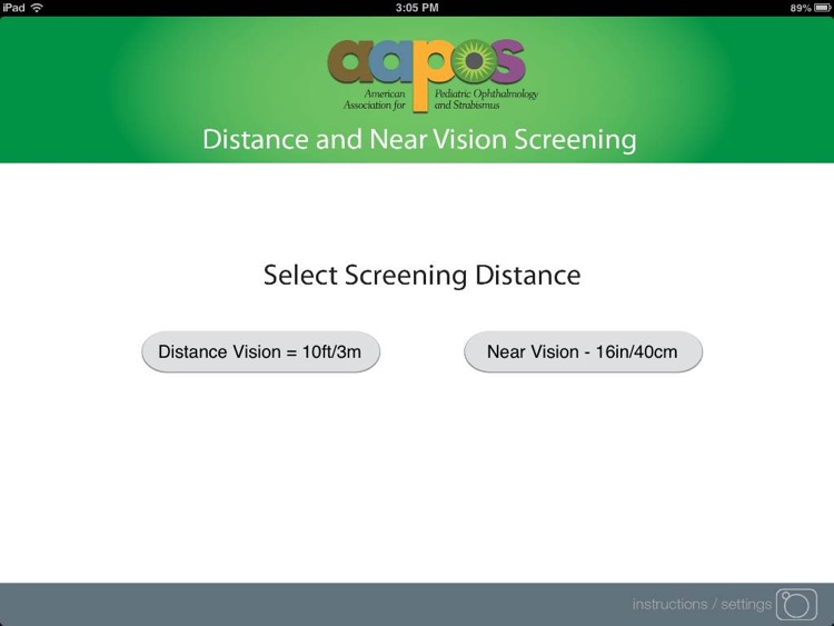 AAPOS Vision Screening App