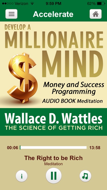 Millionaire Mind Hypnosis- Money and Success Audiobook Meditations Derived from Wallace D. Wattles book: The Science of Getting Rich and The Secret