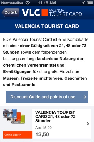 Valencia Tourist Card screenshot 3