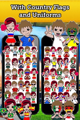 Emoji Russia Soccer Fan Free screenshot 3