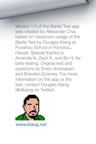 Bartle Test screenshot 3