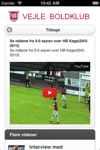 Vejle Boldklub screenshot 3
