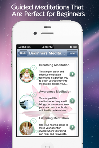 Beginners Meditation Techniques: Guided meditations for deep sleep, relaxation & inner peace screenshot 2