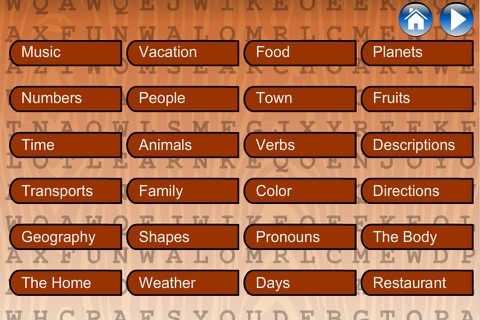 Word Search (English/Spanish/French) screenshot 3