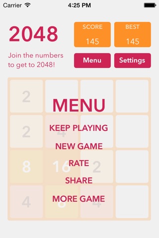 2048 - Multiple type screenshot 2