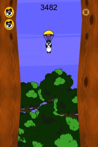 Fall in the jungle : Super panda skydiving - Free Edition screenshot 3