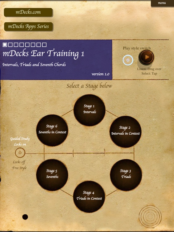 mDecks Ear Training 1 : Intervals, Triads & Sevenths
