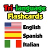 Flashcards - English, Spanish, Italian