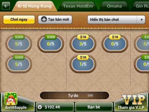 Xi to Online for iPad - Sam Co, Xi phe, vua bai poker, poker hongkong screenshot 4