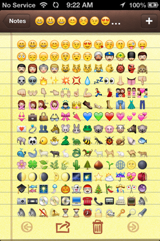 Скриншот из Emoji Characters and Smileys Free!