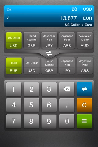 Currency Converter! screenshot 2