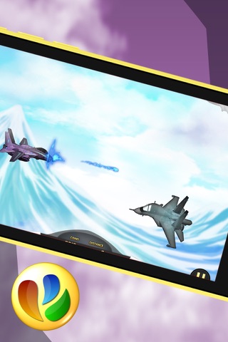 Aerial Jet Fighter Dogfight Battle – Free War Game screenshot 2