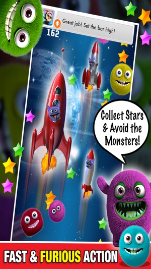 Monster in Space: Multiplayer FREE Racing Alien Dash Game - (圖2)-速報App