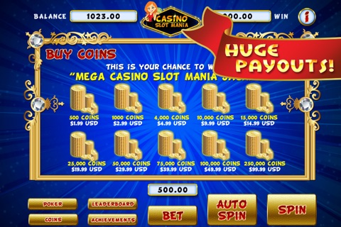 Casino Slot Mania - Classic Slot Machine, Bingo Balls and Poker Card Jackpots screenshot 4