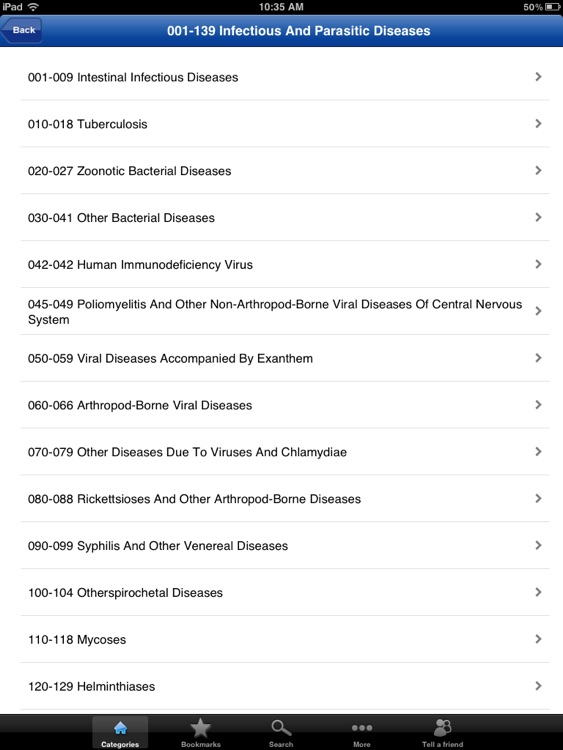 ICD9 for iPad