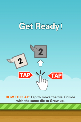 Flappy 2048 - Flap your wings and Jump through the Tiles to reach 2048 Tile! screenshot 2