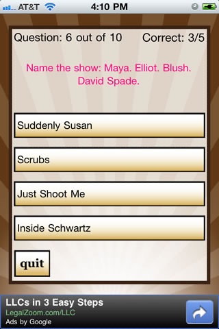 TV Show Quizzle™ screenshot-3