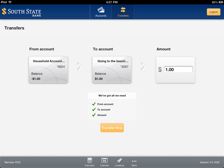 South State Mobile Banking for iPad screenshot-3