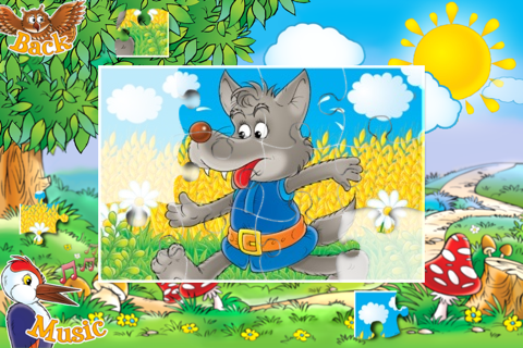 Puzzles 'N Coloring - Fairy Tales / LITE [tags:jigsaw puzzles,colouring pages,games for kids] screenshot 4