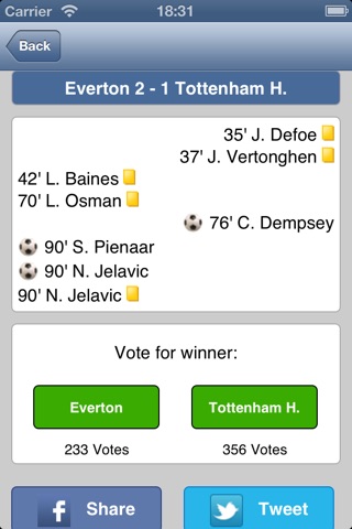 Live Scores for Everton screenshot 3