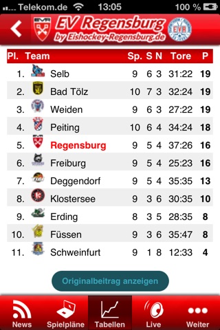 EV Regensburg screenshot 3