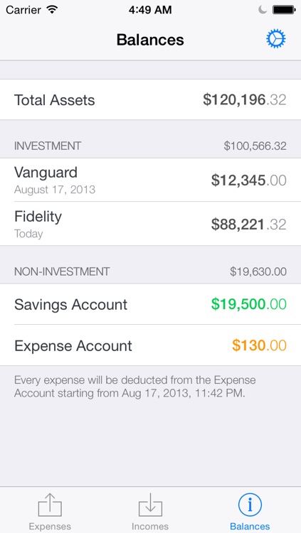Money Zen Pro - Simple Personal Finance and Shopping List to save money, track expenses, income and deposits & withdrawals for your investment accounts screenshot-4