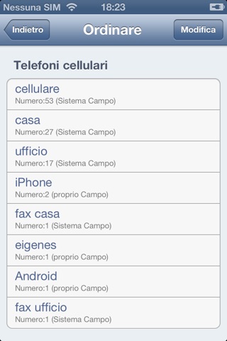 ContactSort screenshot 2