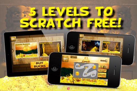 Scratch for Treasure - Lucky Lotto Scratcher Free Game screenshot 2