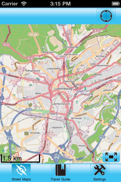 Luxembourg City Street Map Offline