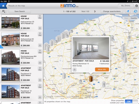 Zimmo.be HD screenshot 4