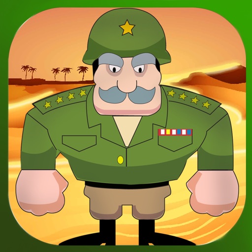 Ground army crushing enemy in the dune of the desert - Free Edition icon