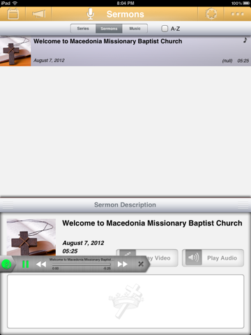 Macedonia Missionary Baptist Church app iPad edition screenshot 4
