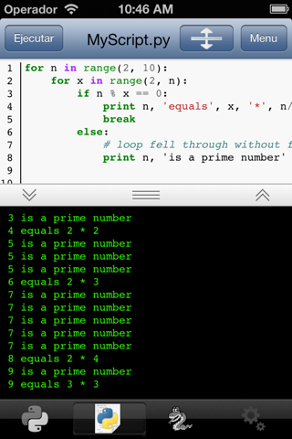 Python 2.7 for iOS screenshot 3