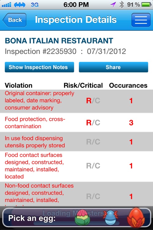 Restaurant Inspections – Florida