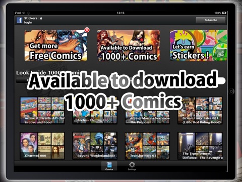 Comics Unlimited : Comic and Cartoon Book Reader screenshot 3