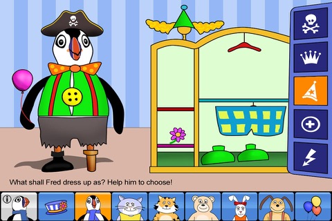 Dress up Fred and his friends screenshot 2