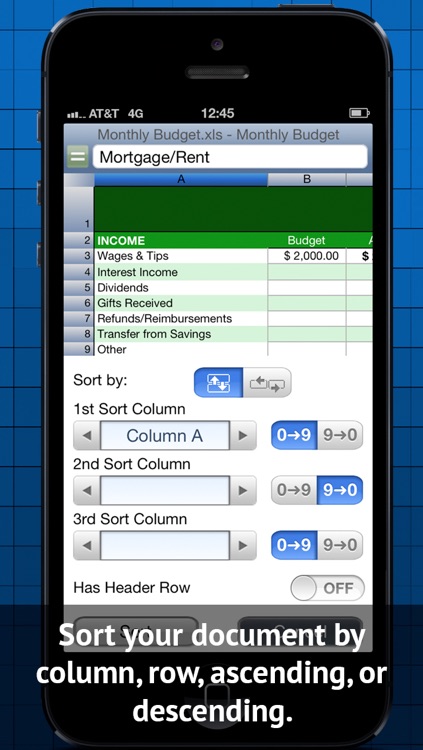 Calc Lite Spreadsheet screenshot-3