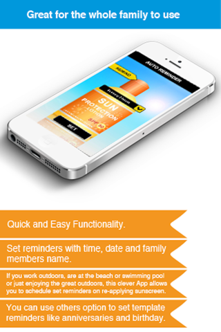Sunscreen Re-applying Reminder App - Timetable Activity Schedule Reminders-Sport-Health-Leisure screenshot 3
