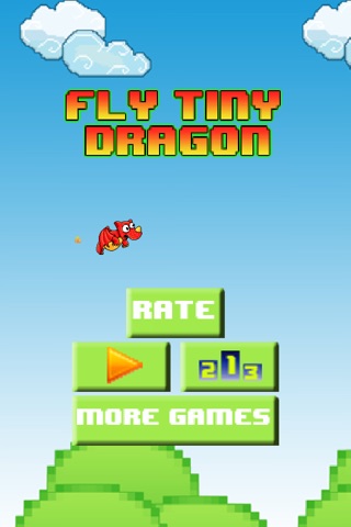Fly Tiny Dragon - The Best Simple Pixel Game for the Family and Kids screenshot 2