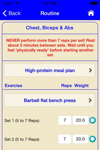 Maximum Muscle Workout Plan screenshot 3