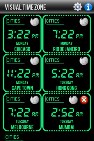 Visual Time Zone Free screenshot 2