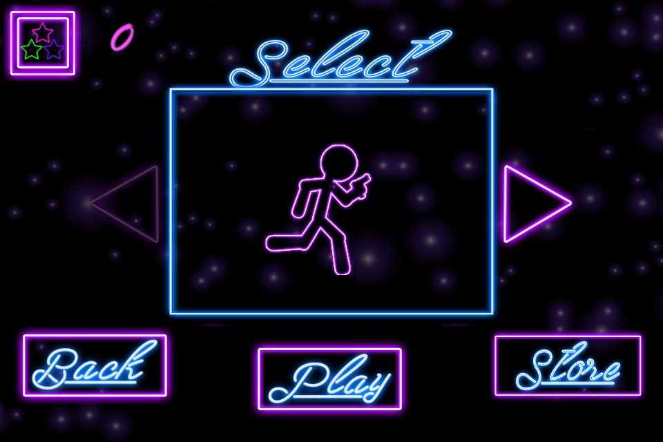 Glow Stick-Man Run : Neon Laser Gun-Man Runner Race Game For Free screenshot 2