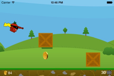 Supertomato - The flying tomato fighting against the cucumbers screenshot 2