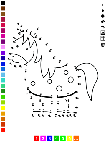 子どもたちのための番号でペイント。 塗り絵、 動物、熊、犬、馬、豚、ウサギ及びラットのドット、ゲームや演習を接続します。学ぶためのゲームやパズル、塗料や カウントのおすすめ画像3