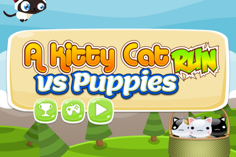 A Kitty Cat vs Puppies Run-ing Jump-ing Game screenshot 4